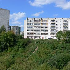 P1090399.JPG, зелёные джунгли в микрорайоне Вышка 2, город Пермь, 2005-2006 год